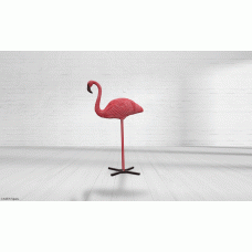 Wildcrete Standing Flamingo